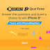 Amazon Quiz Time- Answer & Win iPhone 8 (Full Answers are Revealed)