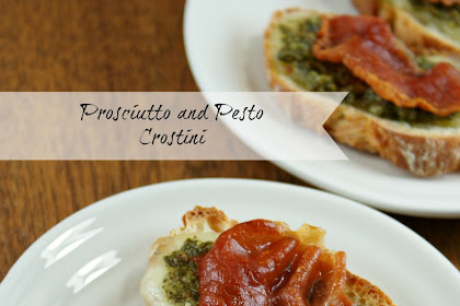 Authentic Suburban Gourmet: Prosciutto and Pesto Crostini Friday Night
Bites