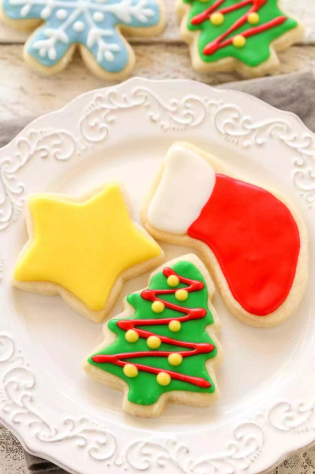 Soft Christmas Cut-Out Sugar Cookie - Yummy Recipe Cooking