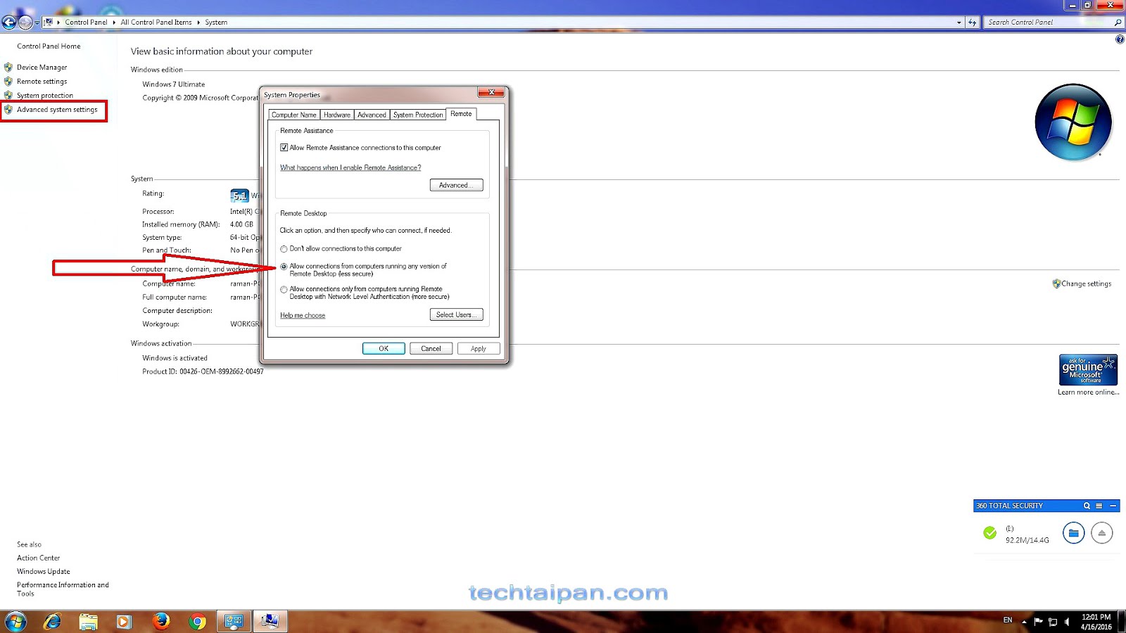 remote desktop connection remote desktop connection