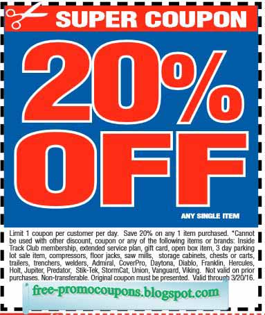 Harbor freight march coupons