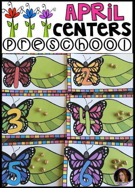 Are you looking for fun and simple thematic centers that you can prep quickly for your preschool classroom? Spring Centers for Preschool April were created for children ages 4-6.