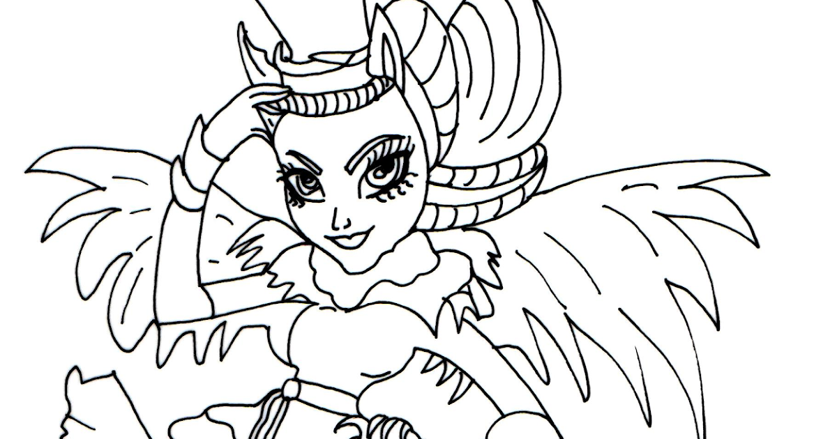 Free Printable Monster High Coloring Pages Avea Trotter Monster High