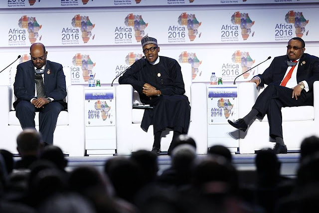 Photos of Buhari Participating at the Opening Panel- Presidential Roundtable of Business for Africa, Egypt