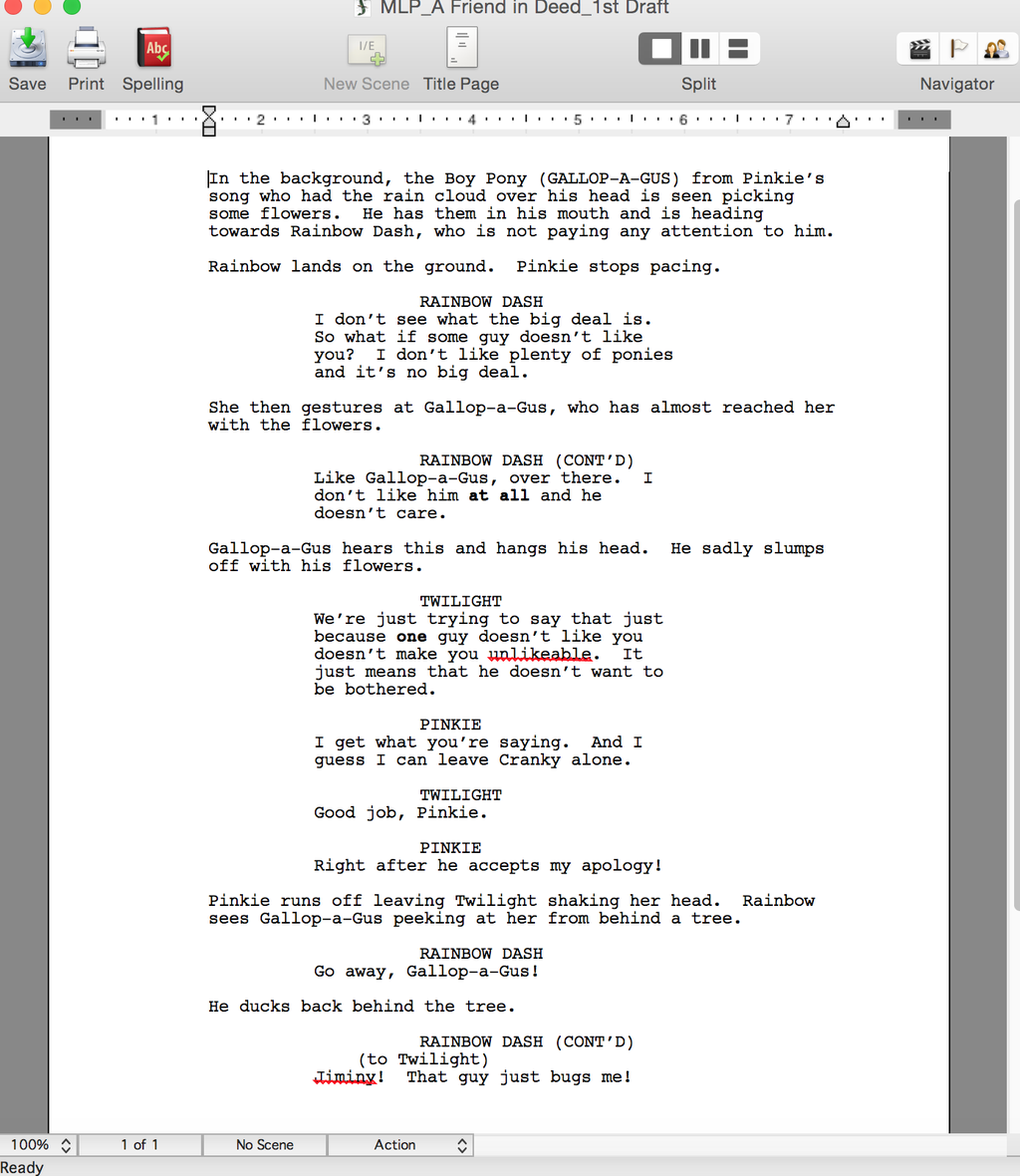 Equestria Daily - MLP Stuff!: Unreleased Scripts and Notes from Amy ...