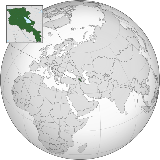 Letak negara Armenia