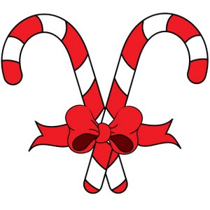 clip art drawing of candy cane