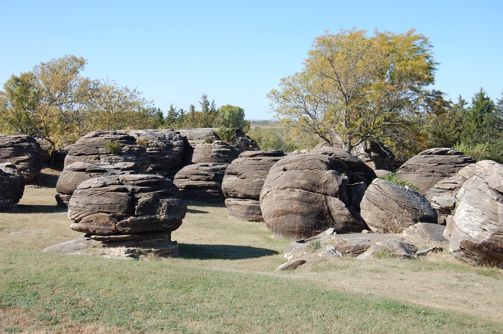 Random Walks in Time We've got big balls Rock City Park, Minneapolis, KS