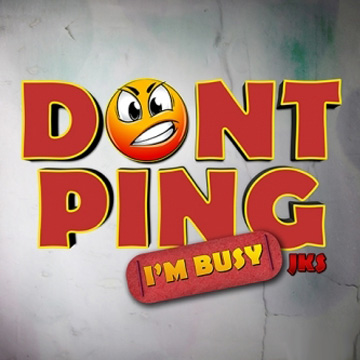 DON'T PING I'M BUSY - Gambar foto Display Profile [DP] BBM