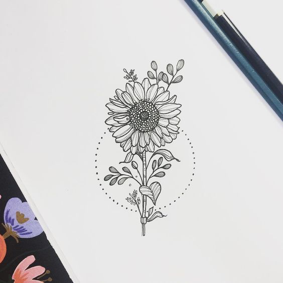 66 Common Fashionable Girly Tattoos Beautiful Sunflower Tattoo Designs