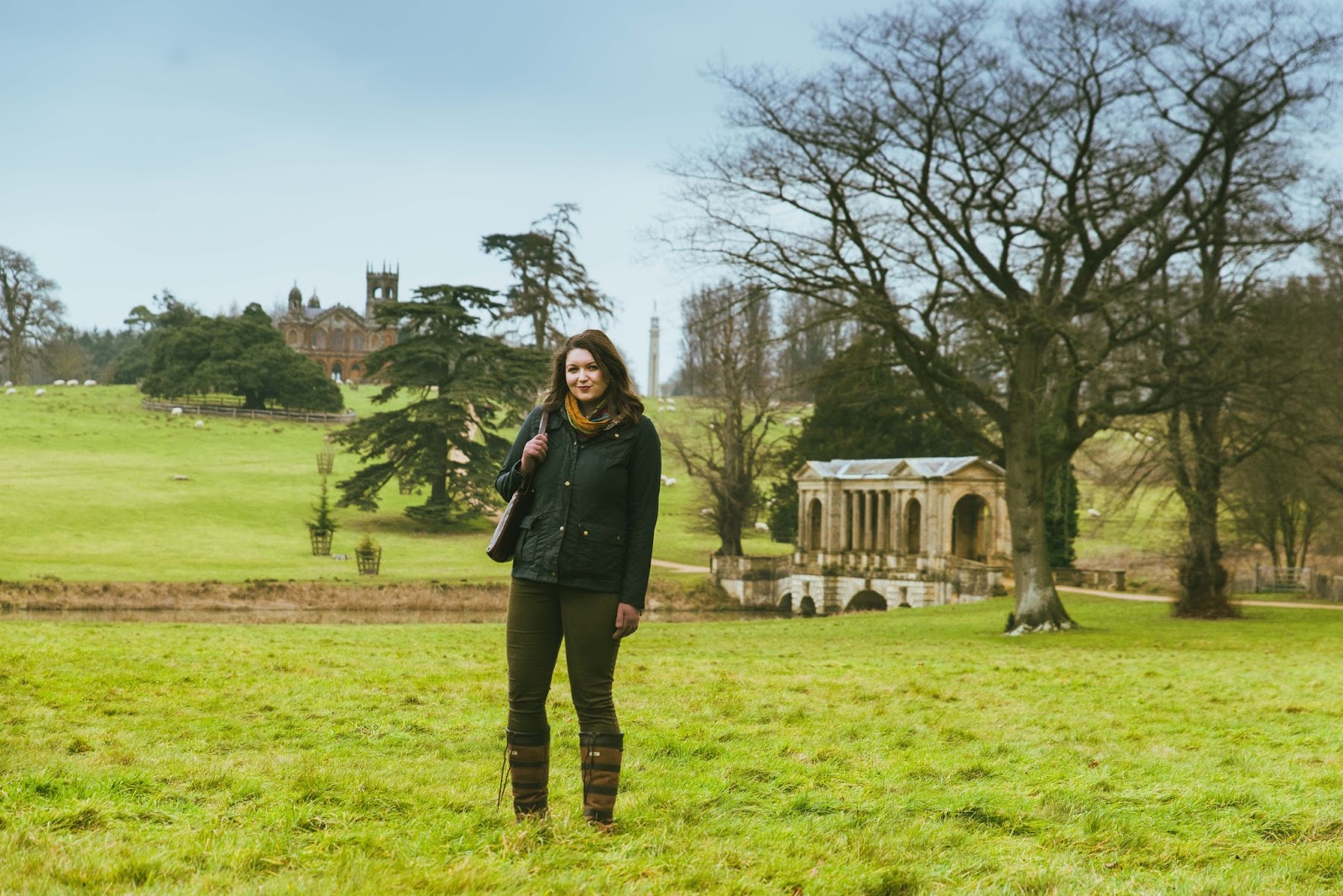 country style at stowe gardens palladian bridge dubarry fashion boots