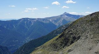 Mont Mounier seen after Col du Saboulé