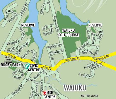 Waiuku Map Tourism City