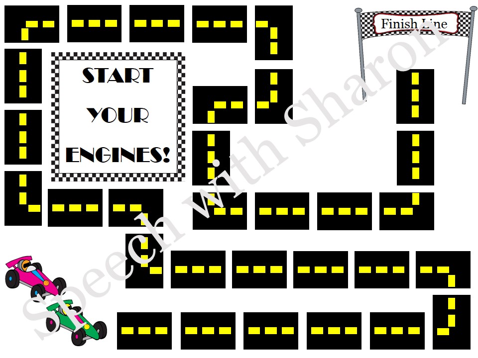 Speech with Sharon Race Car Synonyms and Antonyms {With my 100