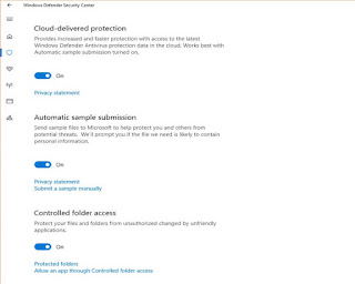 Controlled folder access Controlled folder access