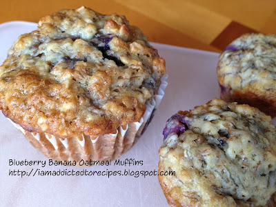 Banana Blueberry Muffins | Addicted to Recipes