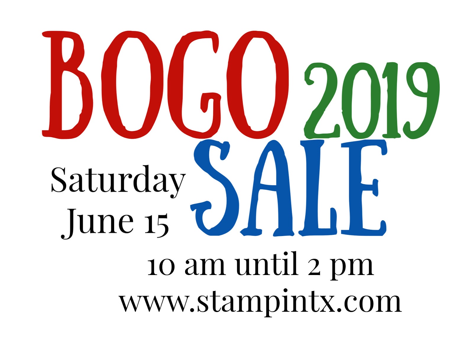 StampinTX Stampin' Up! BOGO Sale 2019