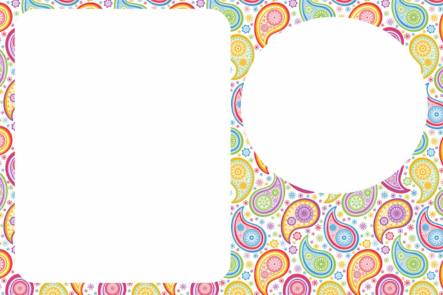Cachemira: Invitaciones para Imprimir Gratis. Para hacer invitaciones, tarjetas, marcos de fotos o etiquetas de Cachemira para imprimir gratis.