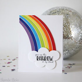 Clean and simple rainbow card