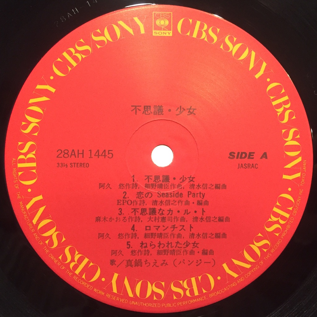 最終値下げ HOSONO 細野晴臣 当時物 HOUSE ヴィンテージ ビンテージ ...