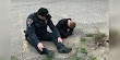 Police officer sits with runaway autistic boy