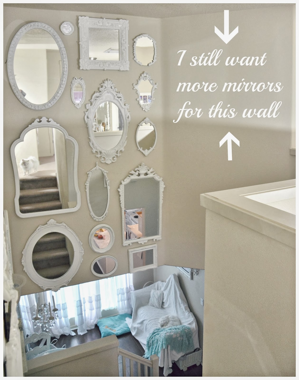 Not So Shabby Chic Mirror Wall Is Almost Complete Mirror On The Wall Who Has Most Mirrors Of Them All