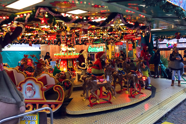 Carousel at Würzburg's markt, Germany