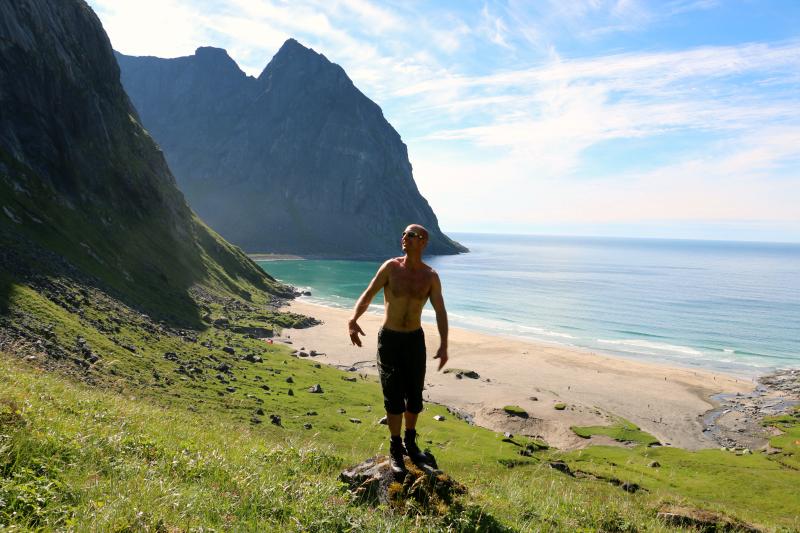Bland skog och hav: Lofoten del 2 Kvalvika och Unstad Vandring till Kvalvika, Lofoten | UteVeronica