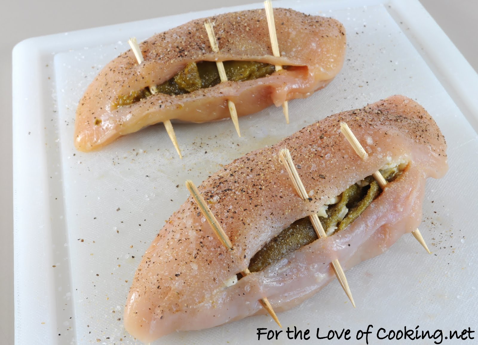 Green Chile and Pepper Jack Cheese Stuffed Chicken Breast For the