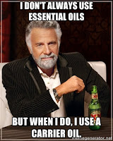 I don't always use meme essential oils carrier oils | Hot Pink Crunch