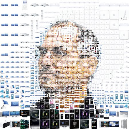 pics 50: Steve Jobs Portraits Made From Apple Products