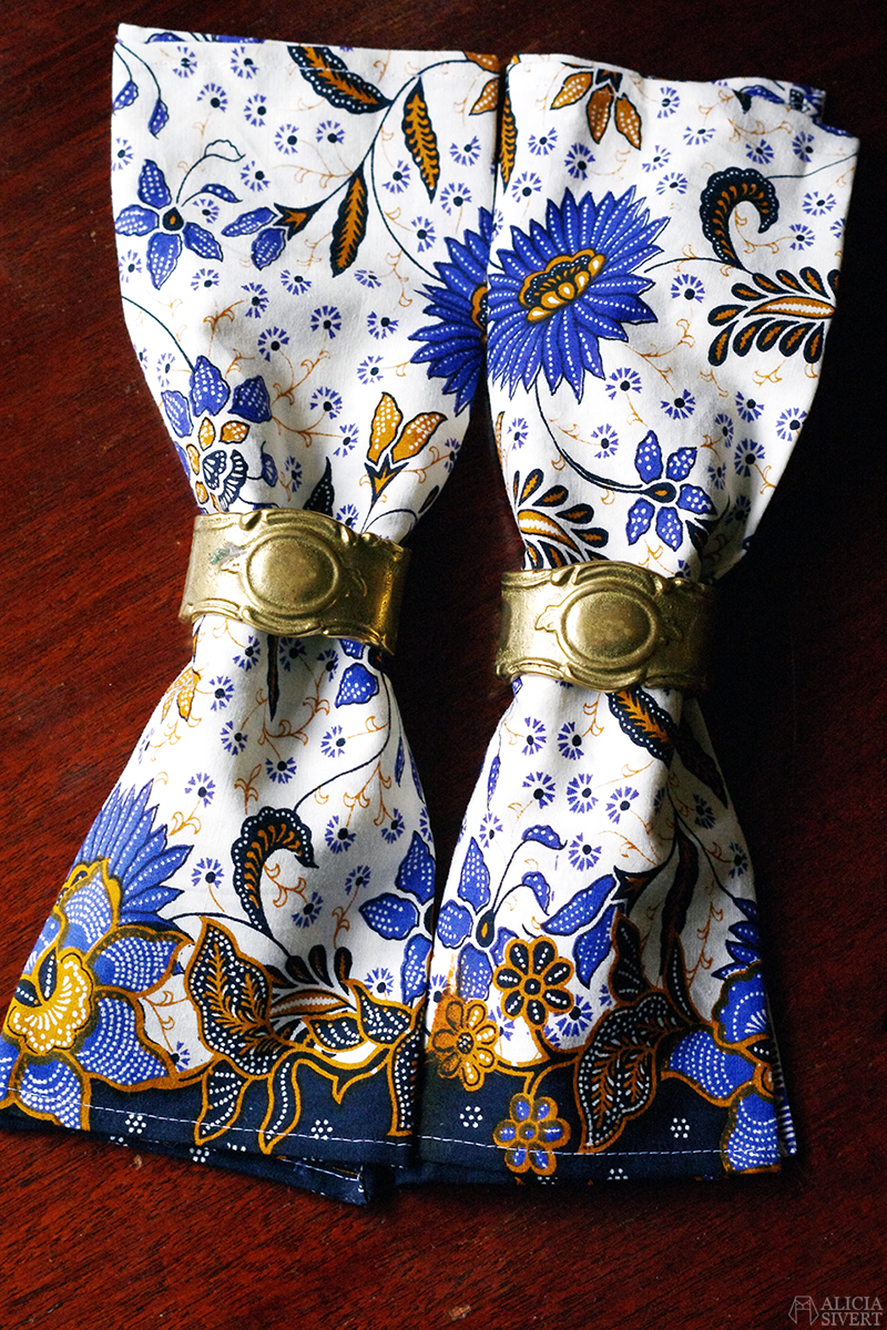 Fabric napkins by Alicia Sivertsson.