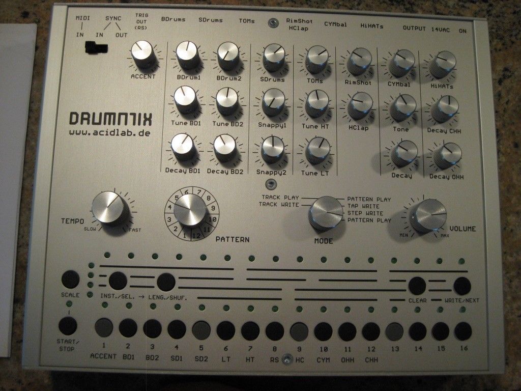 MATRIXSYNTH ACIDLAB DRUMATIX ANALOGUE DRUM SYNTHESIZER