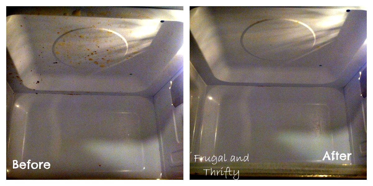 Frugal & Thrifty Steam Clean Your Microwave