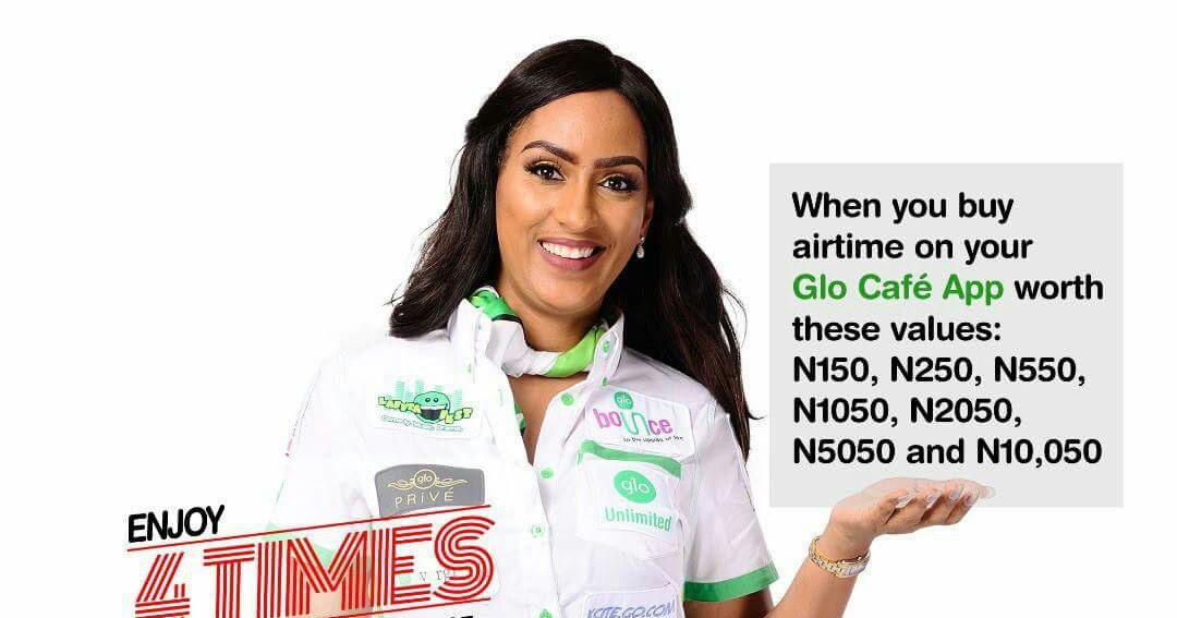 Enjoy 4 times Value Of Your Recharge on Glo 4X Recharge Bonus