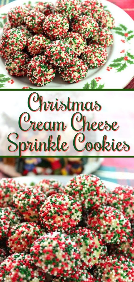Christmas Cream Cheese Sprinkles Cookies ALL RECIPES
