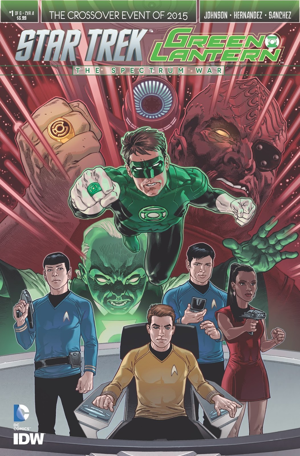 Star Trek/Green Lantern #01-06 IDW / DC Comics, 2015 