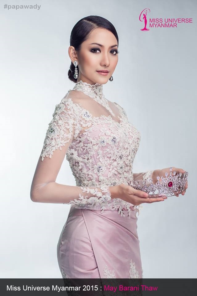 Miss Universe Myanmar 2015 May Barani Thaw In Beautiful Dress and Suim Suit Fashion
