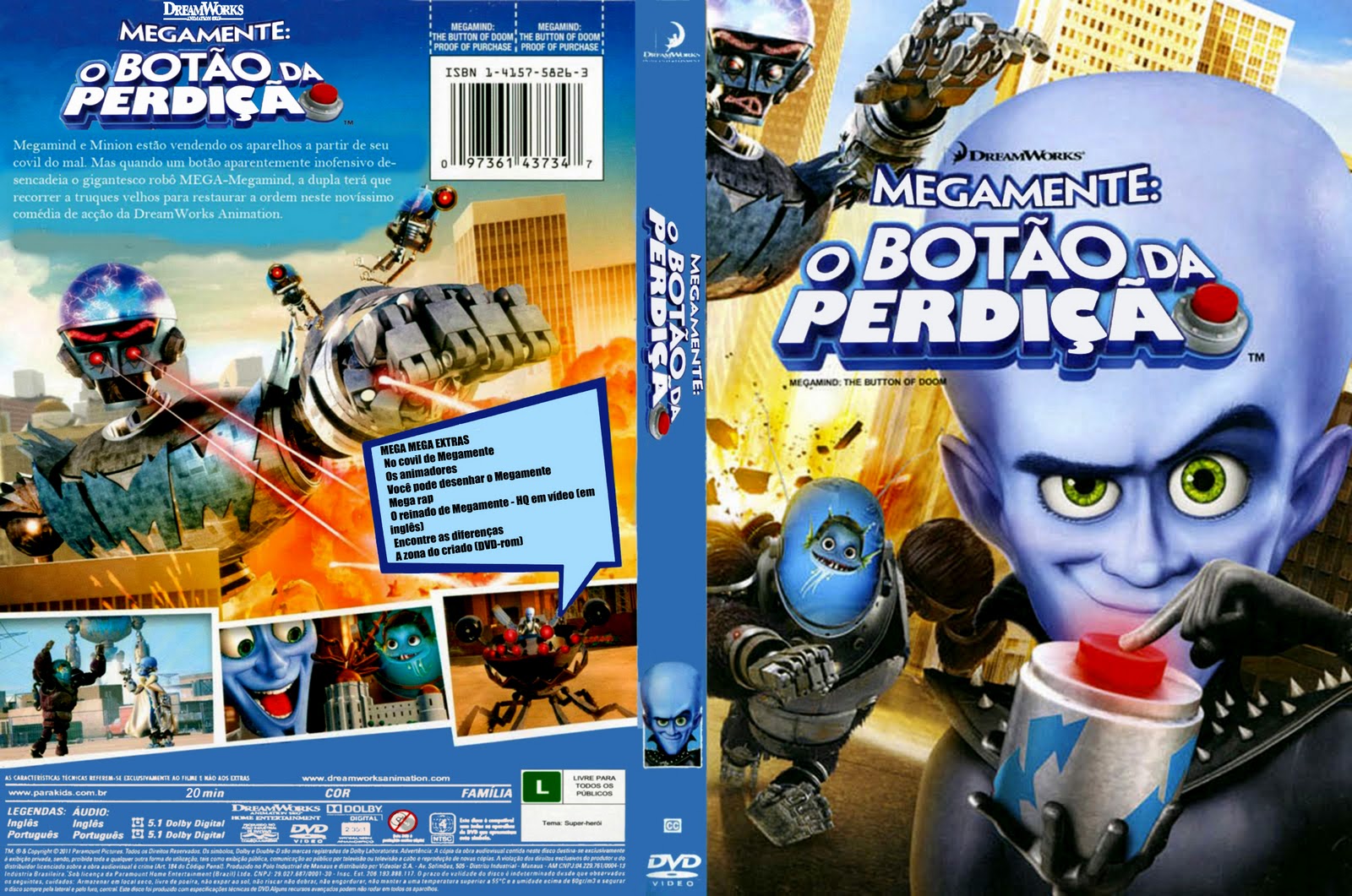 Megamente O Botão Da Perdição Capas