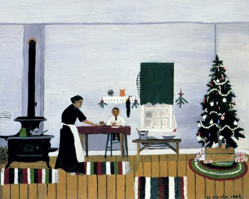 under the gables fine arts friday paintings of family horace pippin christmas morning breakfast