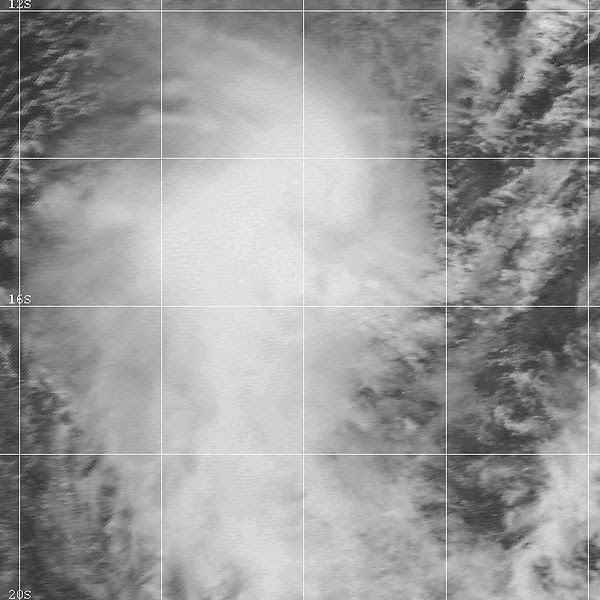 Image satellite de la tempête tropicale Damienne
