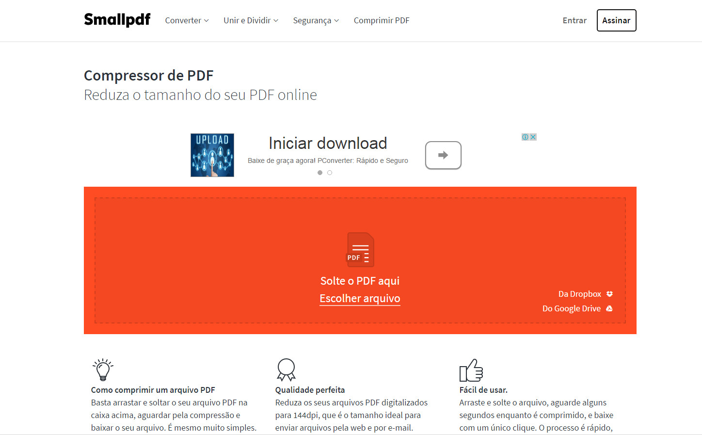 InformáticaCSI Como reduzir o tamanho de arquivos PDF online