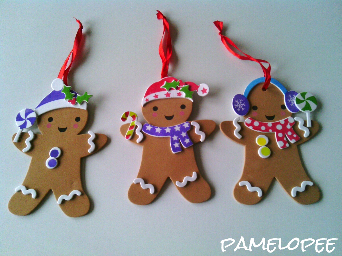 aldte: Gingermann - Lebkuchen-Anhänger aus Moosgummi