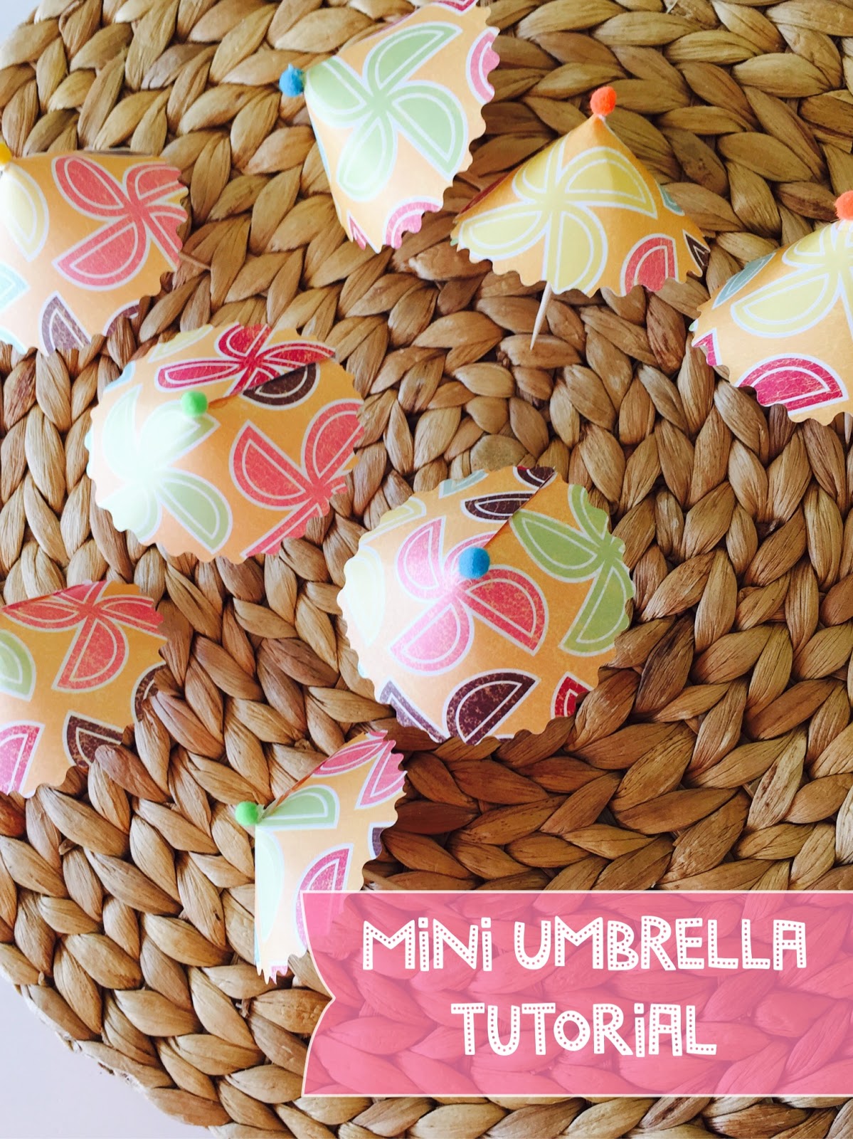 Mini Paper Umbrella DIY- The Style Sisters