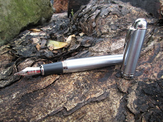 Pulpen Mewah Jinhao X750 Silver Stainless Steel Nib Fountain Pen