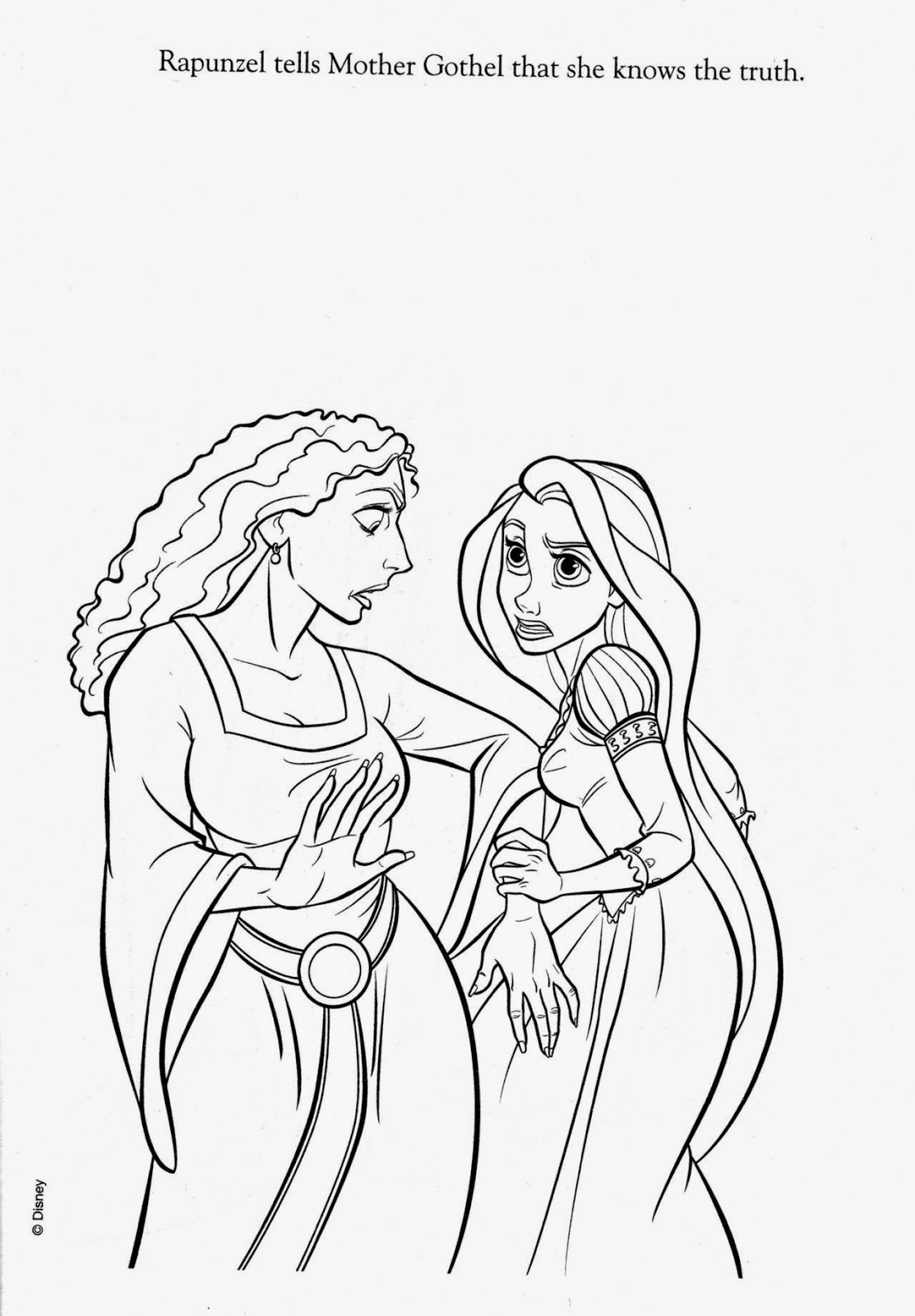 Printable Tangled Coloring Pages Printable Tangled Coloring Pages