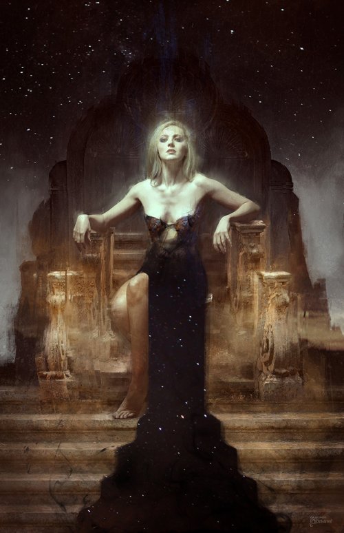 As sombrias ilustrações de fantasia medieval e terror de Bastien Lecouffe Deharme Bastien Lecouffe Deharme artstation ilustrações fantasia sombria games mulheres medieval terror