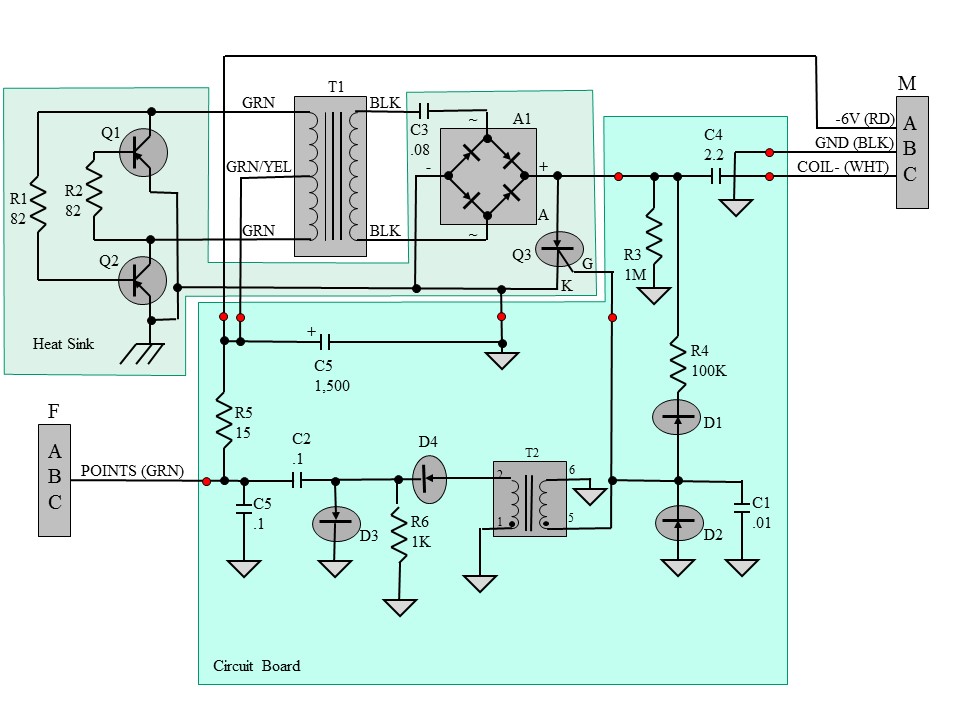 StudeM15A-20: 6 Volt Positive Ground CDI
