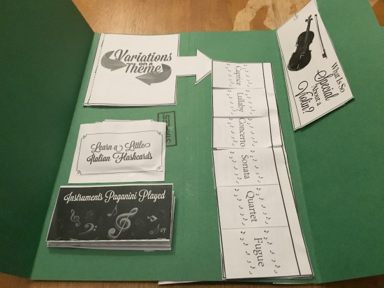 Paganini lapbook Paganini lapbook