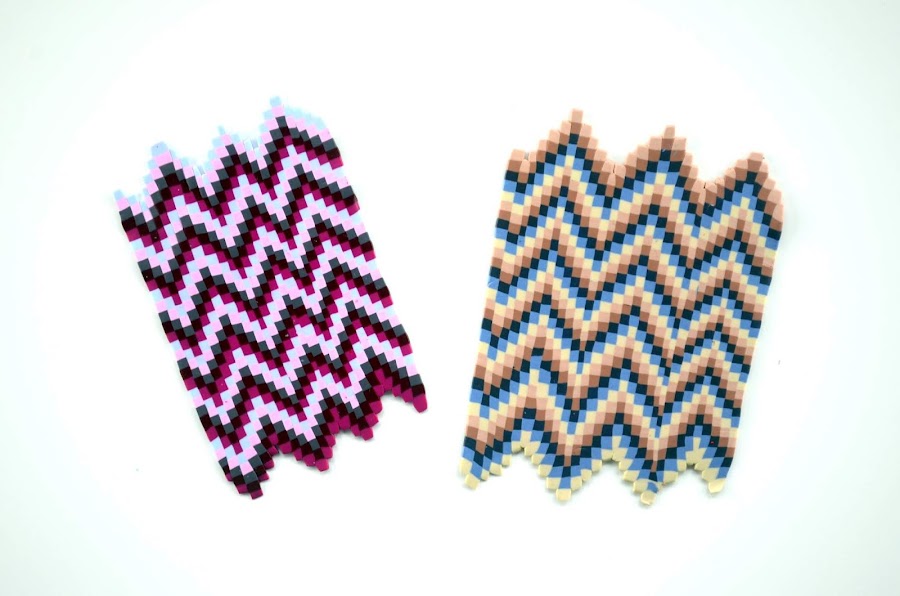 técnica bargello arcilla polimérica